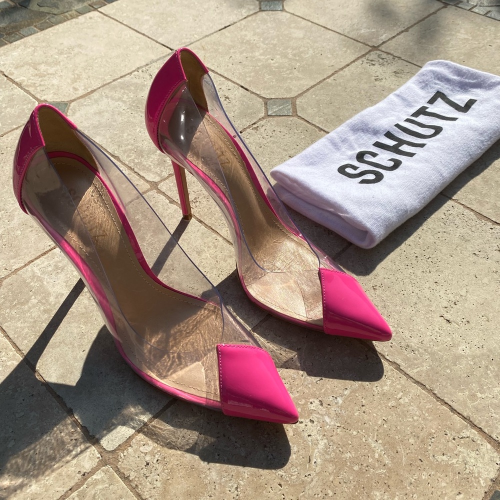Schutz Cendi Vinyl & Leather Pump